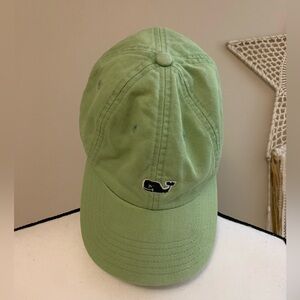 Vineyard Vines Green Whale Logo Hat